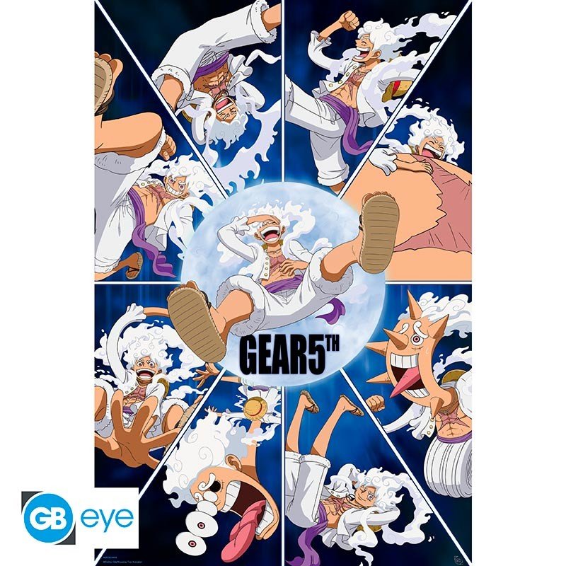ONE PIECE 海賊王 海報 (91.5 x 61cm) 路飛五檔 - Microworks ACG